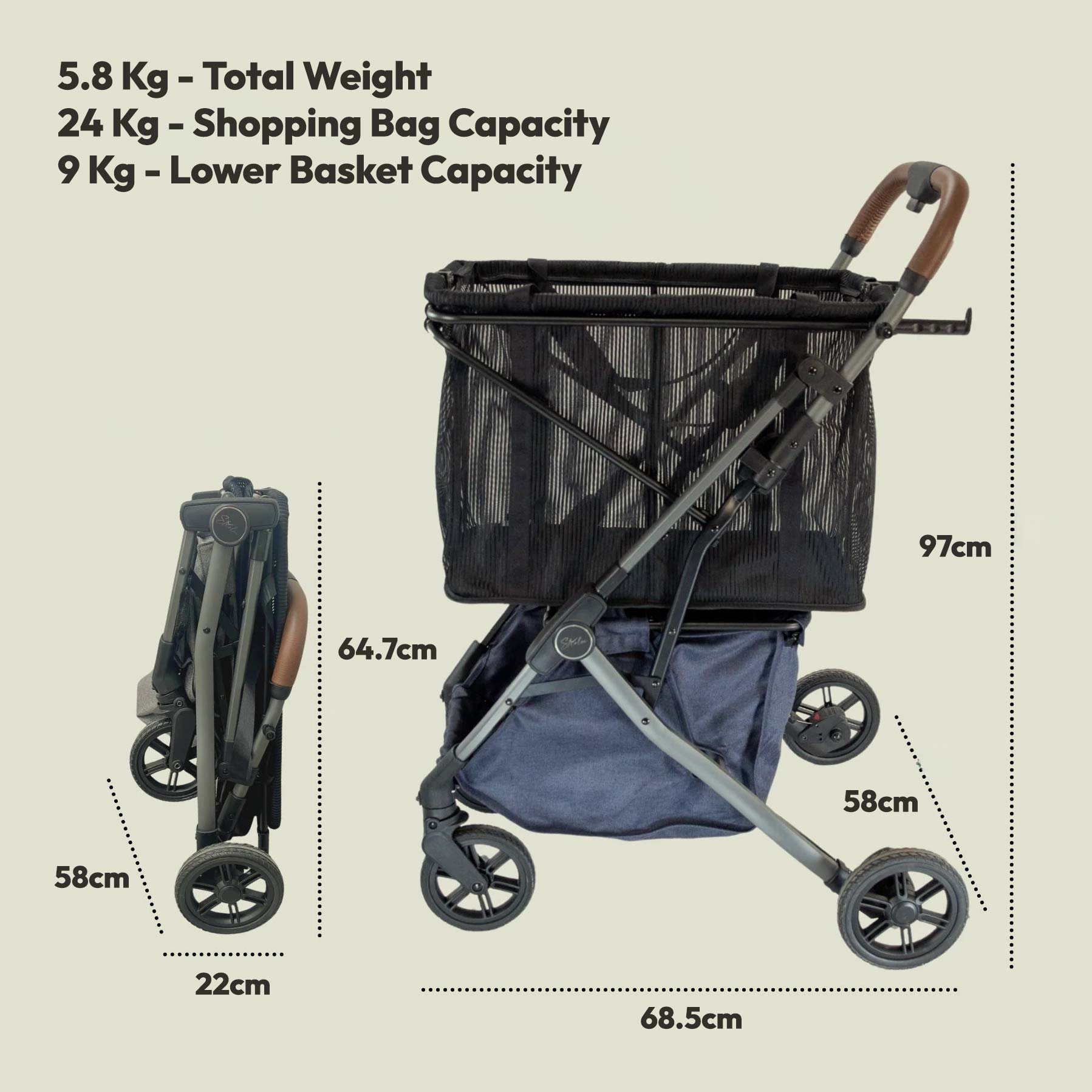 Dimensions Stability Shopper